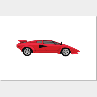 Lambo Countach Posters and Art